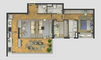 Imagem 5: Arch Boa Vista Construtora Archtech Construção 82 metros 03 dormitórios suíte