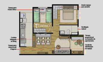 Imagem 4: Giro Tatuapé | Construtora Tibério | Pronto | 50 metros | 02 dormitórios | varanda