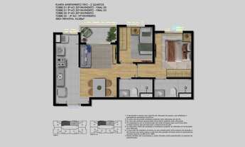 Imagem 4: Holistic Residences | Construtora Direcional | Construção | 44 metros | 02 dormitórios