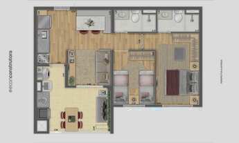 Imagem 4: Red Guilhermina | Construtora Econ | Construção | 59 metros | 02 dormitórios | suíte