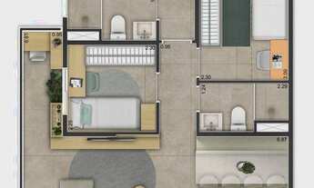 Imagem 4: Side Sacomã | Construtora Trisul | Construção | 65 metros | 03 dormitórios | suíte