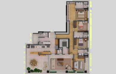 Imagem 4: Lizz 177 | Construtora One | Construção | 185 metros | 04 dormitórios | 02 suítes