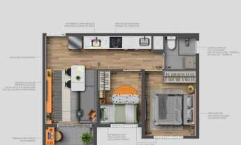 Imagem 4: Villa Pompéia Welconx | Construtora Conx | Construção | 35 metros | 02 dormitórios