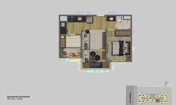 Imagem 7: Today Butantã | Construtora Canopus | Pronto | 40 metros | 02 dormitórios