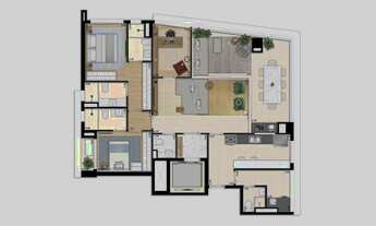 Imagem 4: Oscar Itaim | Construtora Trisul | Pronto | 142 metros suítes | varanda gourmet