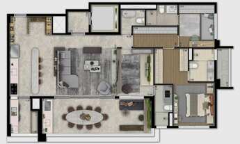 Imagem 4: Infinity Brooklin | Construtora Teixeira Duarte | Construção | 143 metros | 03 suítes