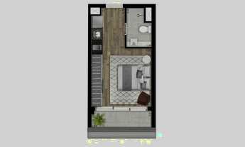 Imagem 4: V3erso Jardins | Construtora You, Inc | Pronto | 24 metros | studios com varanda