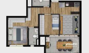 Imagem 5: Versa Brooklin | Construtora You, Inc | Pronto | 58 metros | 02 dormitórios | suíte