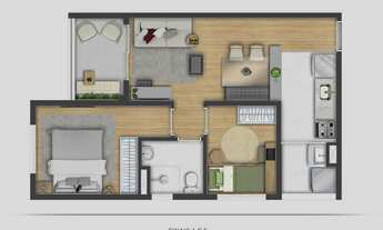 Imagem 5: Log House Morumbi Construtora Lógica Engenharia Pronto 45 metros 02 dormitórios