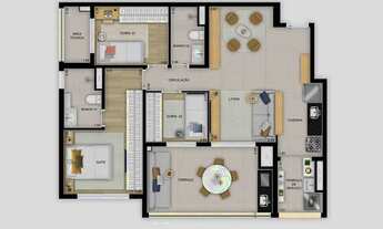 Imagem 5: Quadra Diálogo | Construtora Diálogo | Pronto | 89 metros | 03 dormitórios | suíte