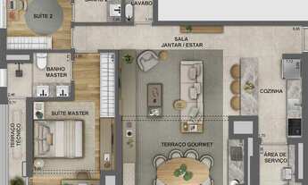 Imagem 4: Jota Vila Mariana | Construtora Lindenberg | Construção | 101 metros | 03 dormitórios