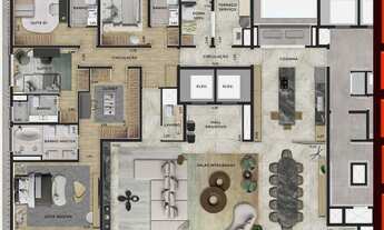 Imagem 4: Copa Indianópolis | Construtora Lote 05 | Construção | 300 metros | 04 suítes