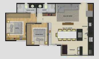 Imagem 4: Residencial Vega Assunção | Construtora MBrasil | Pronto | 64 metros | 03 dormitórios