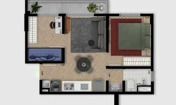 Imagem 4: Statiton Vila Madalena | Construtora Viver SP | Construção | 35 metros | studio