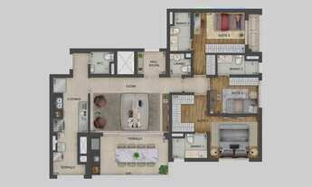 Imagem 5: Expression Ibirapuera | Construtora Eztec | Pronto | 122 metros | 03 suítes