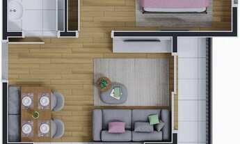 Imagem 4: HM Smart Osasco | Construtora HM | Construção | 29 metros | 01 dormitório | varanda