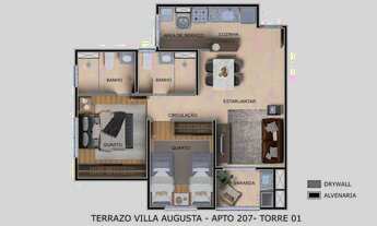 Imagem 6: Terrazo Villa Augusta | Construtora Mrv | Construção | 57 metros | 02 dormitórios