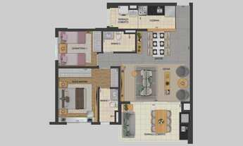 Imagem 6: Vertiz Club Home | Construtora Eztec | Pronto | 81 metros | 03 dormitórios | suíte