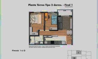 Imagem 6: Teo Imirim | Construtora Walcon | Construção | 40 metros | 02 dormitórios | varanda