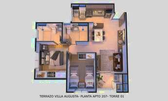 Imagem 7: Terrazo Villa Augusta | Construtora Mrv | Construção | 57 metros | 02 dormitórios