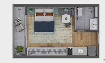 Imagem 5: Think Home Alameda Barros | Construtora Think | Pronto para morar | 24 metros