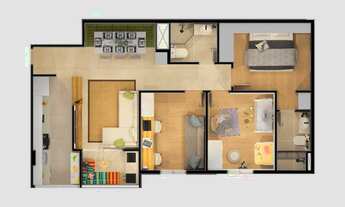 Imagem 4: Mirante Flamboyant | Construtora Emplanej | Construção | 65 metros | 03 dormitórios