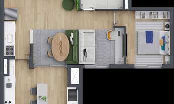 Imagem 5: Zeit Brooklin | Construtora Setin | Construção | 60 metros | 02 dormitórios