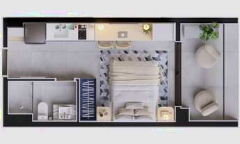 Imagem 4: Art.Julia | Construtora C2J | Construção | 28 metros | Studios com varanda