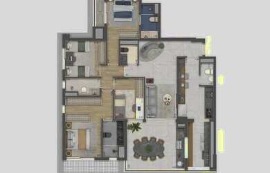 Imagem 4: Haus Mitre Jardins | Construtora Mitre | Pronto | 132 metros | 03 suítes | lavabo