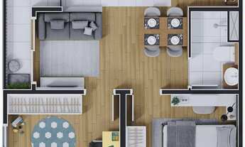 Imagem 4: HM Smart Osasco | Construtora HM | Construção | 40 metros | 02 dormitórios | varanda