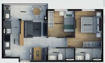 Imagem 4: DNA Jardim França | Construtora Evo | Pronto | 46 metros | 02 dormitórios | suíte