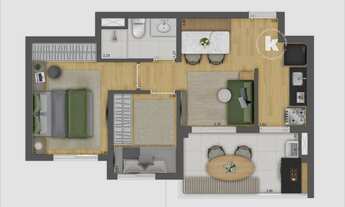 Imagem 5: Plurall Cursino | Construtora Kallas | Construção | 45 metros | 02 dormitórios