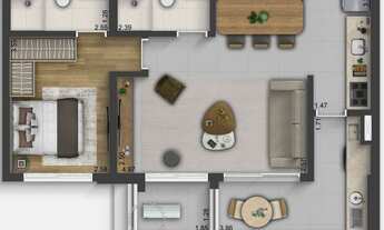 Imagem 5: Tons Klabin | Construtora Paes e Gregori | Construção | 62 metros | 02 dormitórios