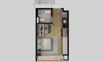 Imagem 4: Helbor To Liv Pinheiros | Construtora Helbor | Pronto para morar | 24 metros