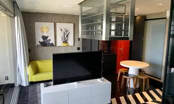 Imagem 2: Flat disponível para locação no VHouse por JFL Living, com 48m², 1 dormitório e 1 vaga de