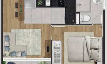 Imagem 6: Via Tucuruvi | Construtora Trovata | Pronto | 27 metros | 01 dormitório | com varanda