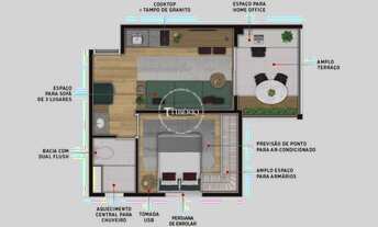 Imagem 4: Hype Vila Mariana | Construtora Tibério | Pronto | 33 metros | 01 dormitório | varanda