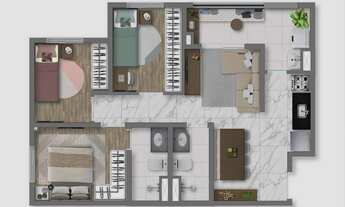 Imagem 4: Vivaz Prime Vila Prudente Construtora Vivaz Construção 56 metros 03 dormitórios