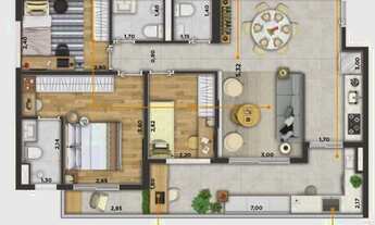 Imagem 7: Connect Butantã | Construtora Epson | Pronto | 84 metros | 03 dormitórios | suíte