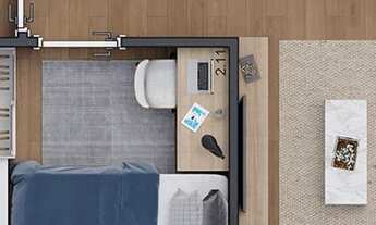 Imagem 4: Zeit Brooklin | Construtora Setin | Construção | 60 metros | 02 dormitórios