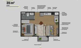 Imagem 5: Welconx Vila Romana | Construtora Conx | Pronto | 35 metros | 02 dormitórios