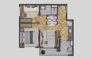 Imagem 5: Neoconx Elísio 660 | Construtora Conx | Pronto | 42 metros | 02 dormitórios | varanda