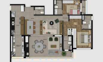 Imagem 4: Madre 914 Construtora Diálogo Construção 128 metros 03 suítes lavabo varanda