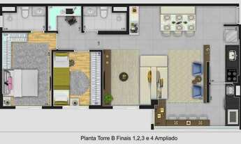 Imagem 5: Ar Planalto | Construtora Archtech | Pronto | 80 metros | 03 dormitórios | suíte