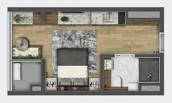 Imagem 4: Raízes Vila Prudente | Construtora Mitre | Pronto | 26 metros | studios com varanda