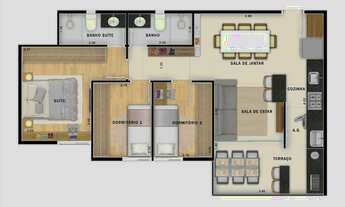 Imagem 5: Residencial Vega Assunção | Construtora MBrasil | Pronto | 64 metros | 03 dormitórios