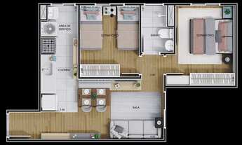 Imagem 4: HM Smart Freguesia | Construtora HM | Construção | 40 metros | 02 dormitórios