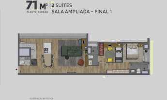 Imagem 5: La Casa Pássaro e Flores | Construtora Grupo Lar | Pronto | 71 metros | 02 suítes