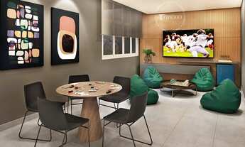 Imagem 5: Blend Saúde Construtora Tibério Construção 30 metros 01 dormitório com varanda