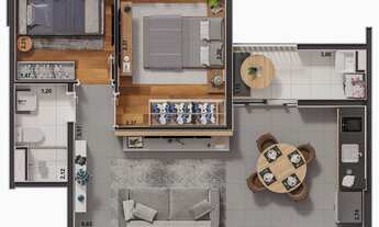 Imagem 4: My Life Vergueiro | Construtora Maskan | Construção | 40 metros | 02 dormitórios